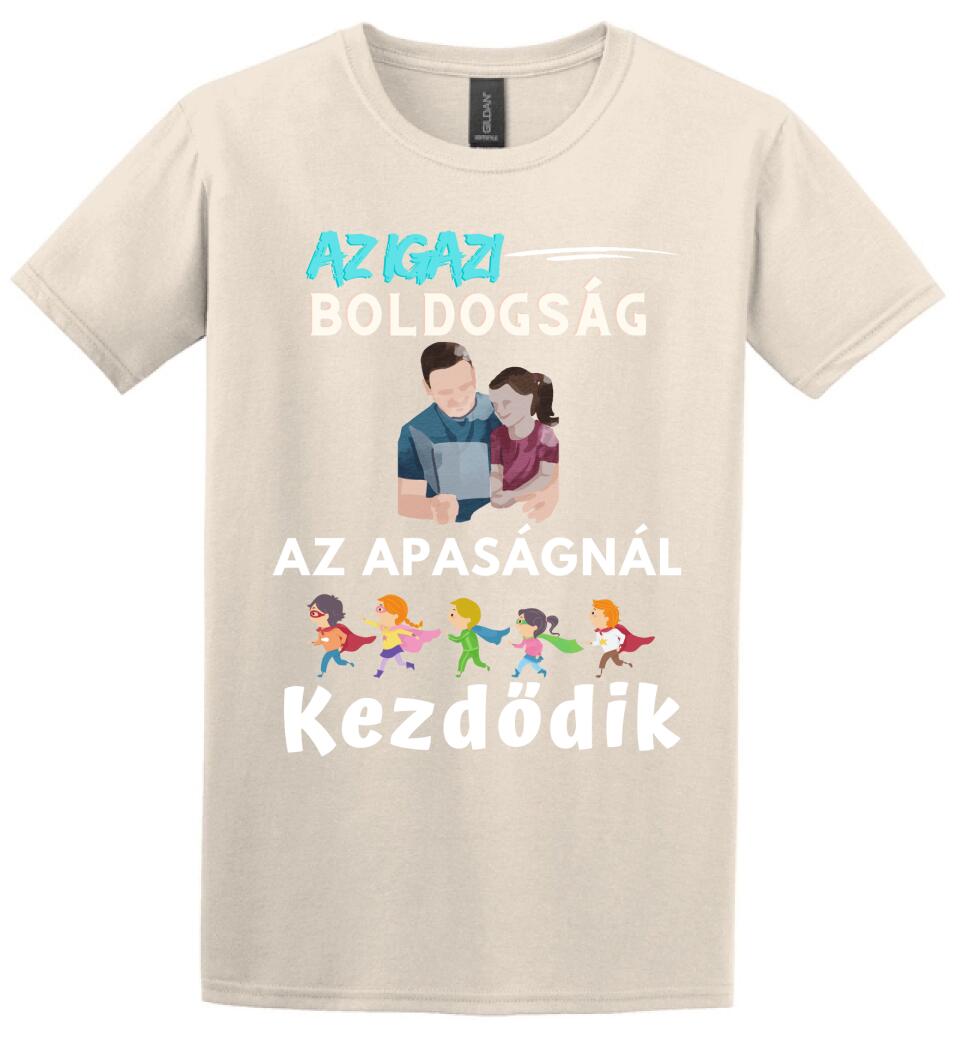 Igazi boldogság apa lánya póló