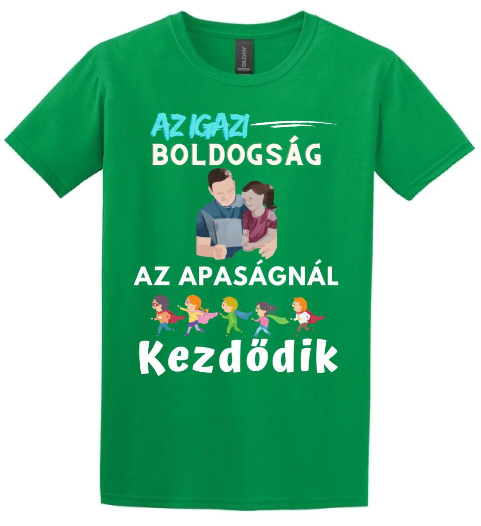 Igazi boldogság apa lánya póló