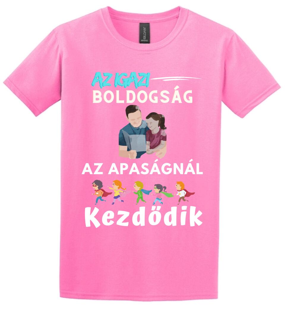 Igazi boldogság apa lánya póló