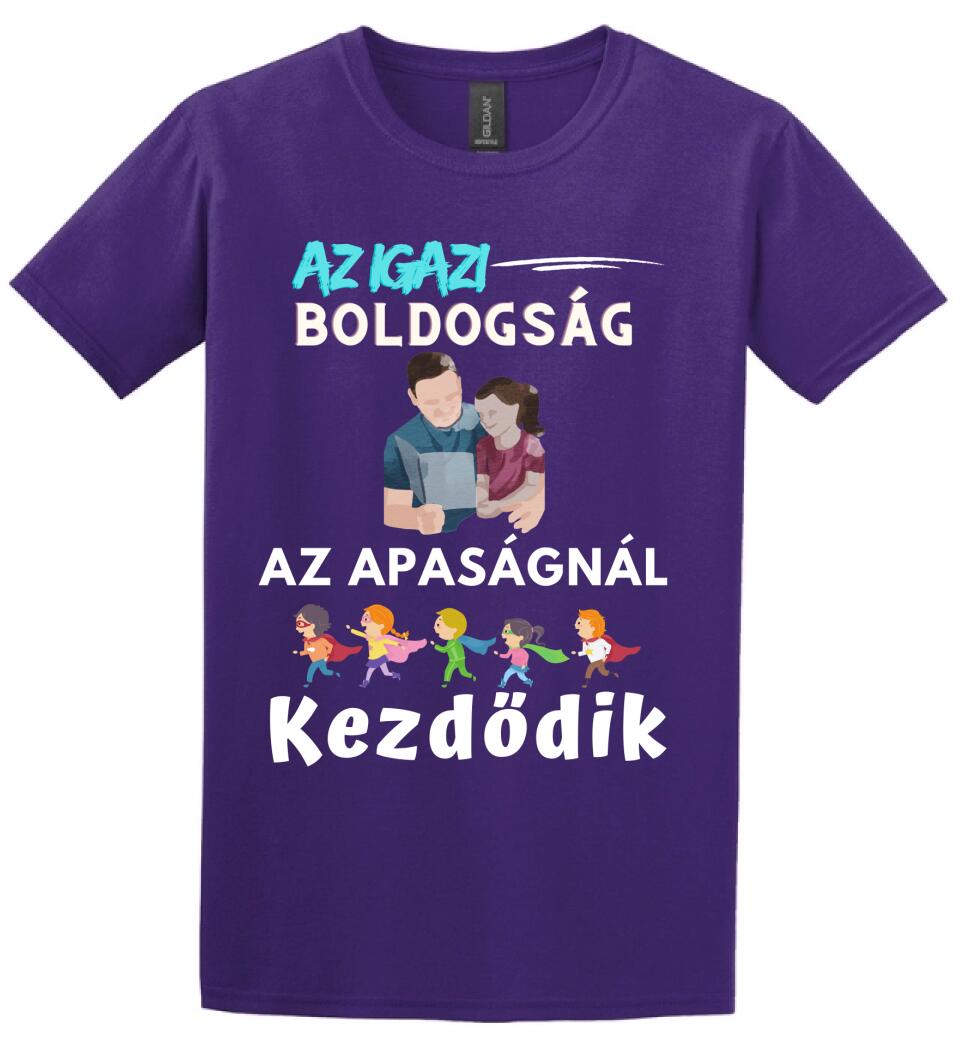 Igazi boldogság apa lánya póló