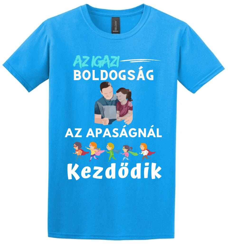 Igazi boldogság apa lánya póló