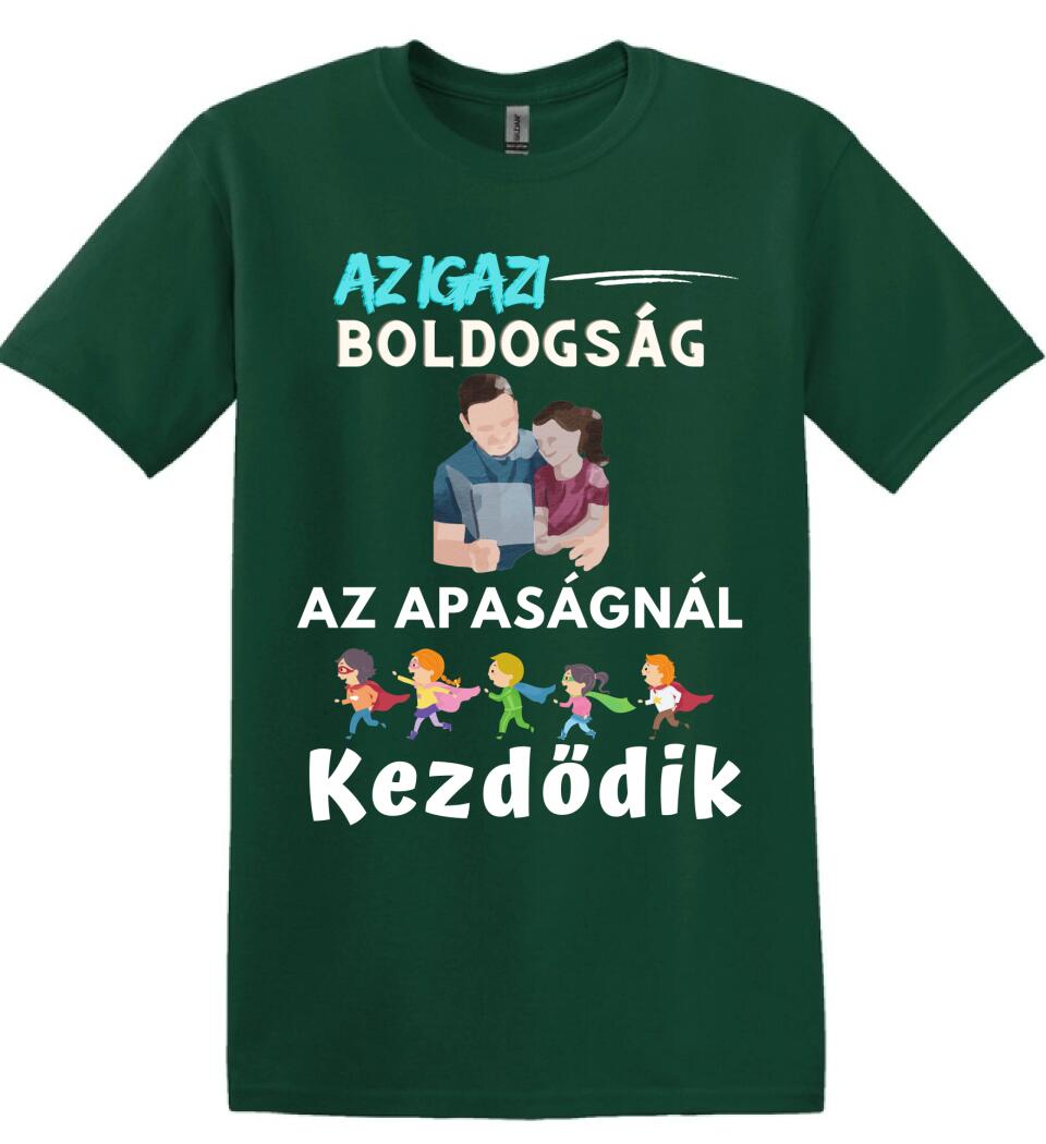 Igazi boldogság apa lánya póló