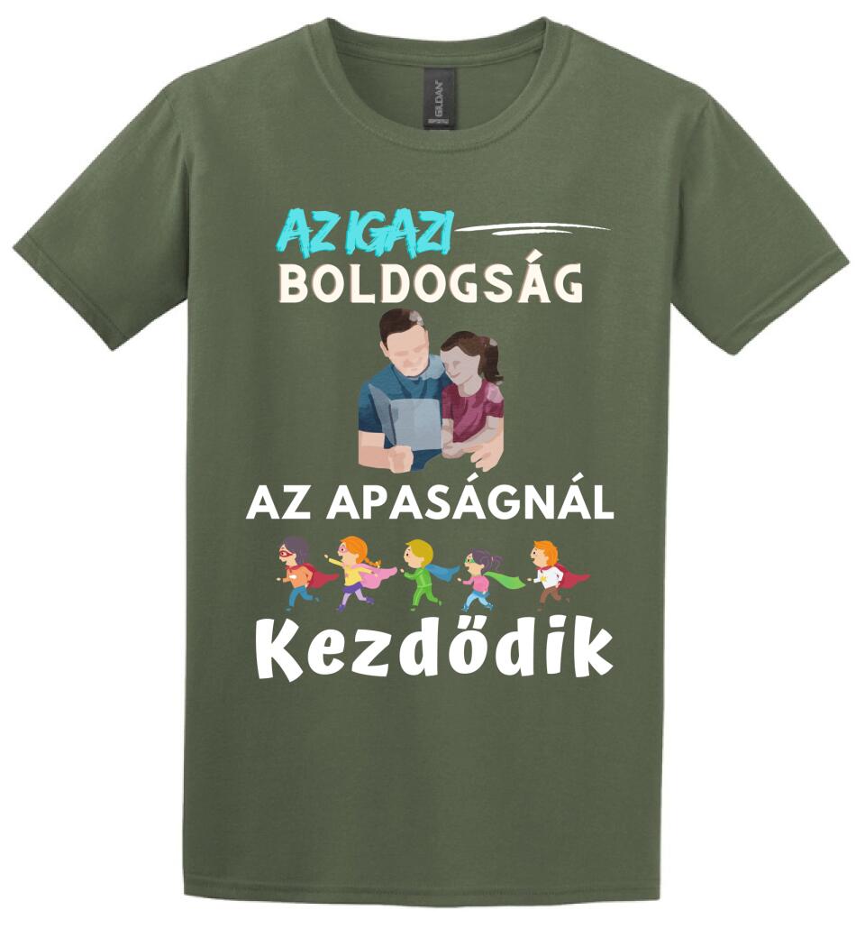 Igazi boldogság apa lánya póló