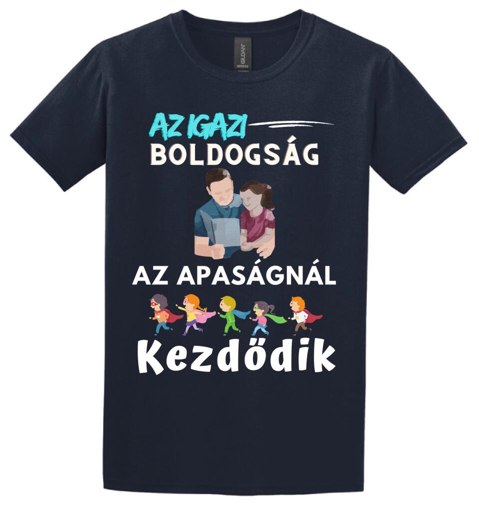 Igazi boldogság apa lánya póló