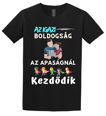 Igazi boldogság apa lánya póló