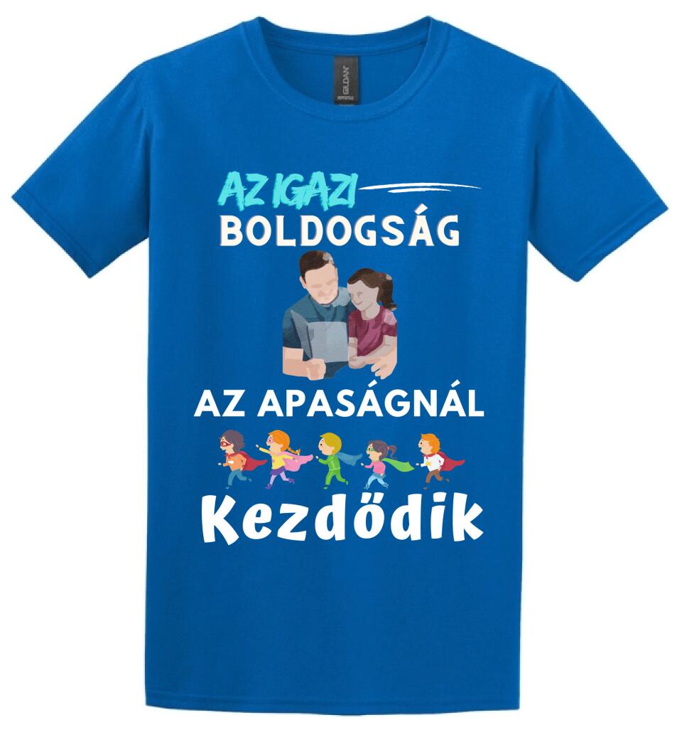 Igazi boldogság apa lánya póló