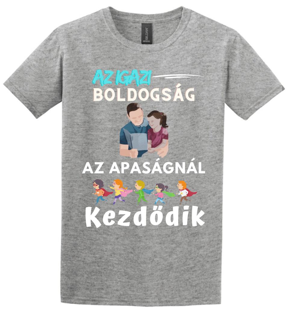Igazi boldogság apa lánya póló