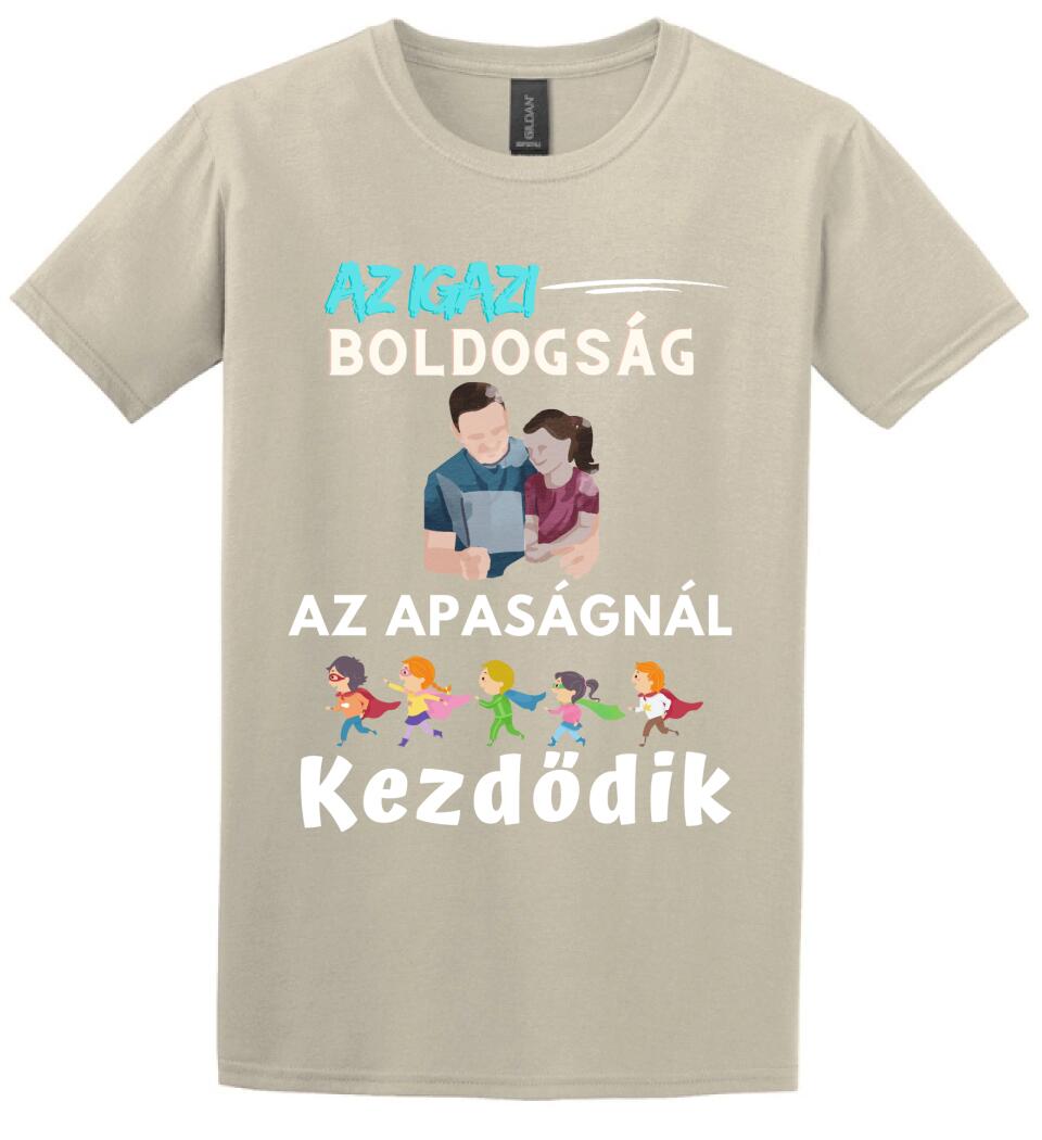 Igazi boldogság apa lánya póló
