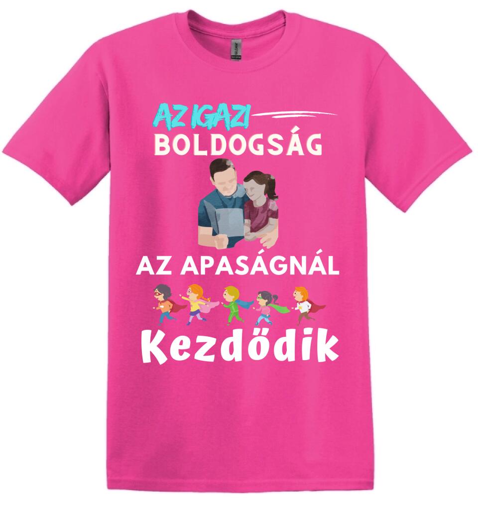 Igazi boldogság apa lánya póló
