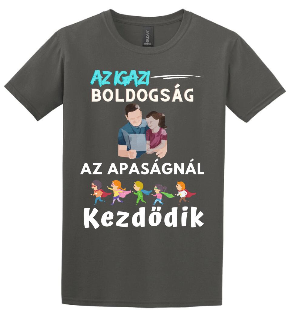 Igazi boldogság apa lánya póló