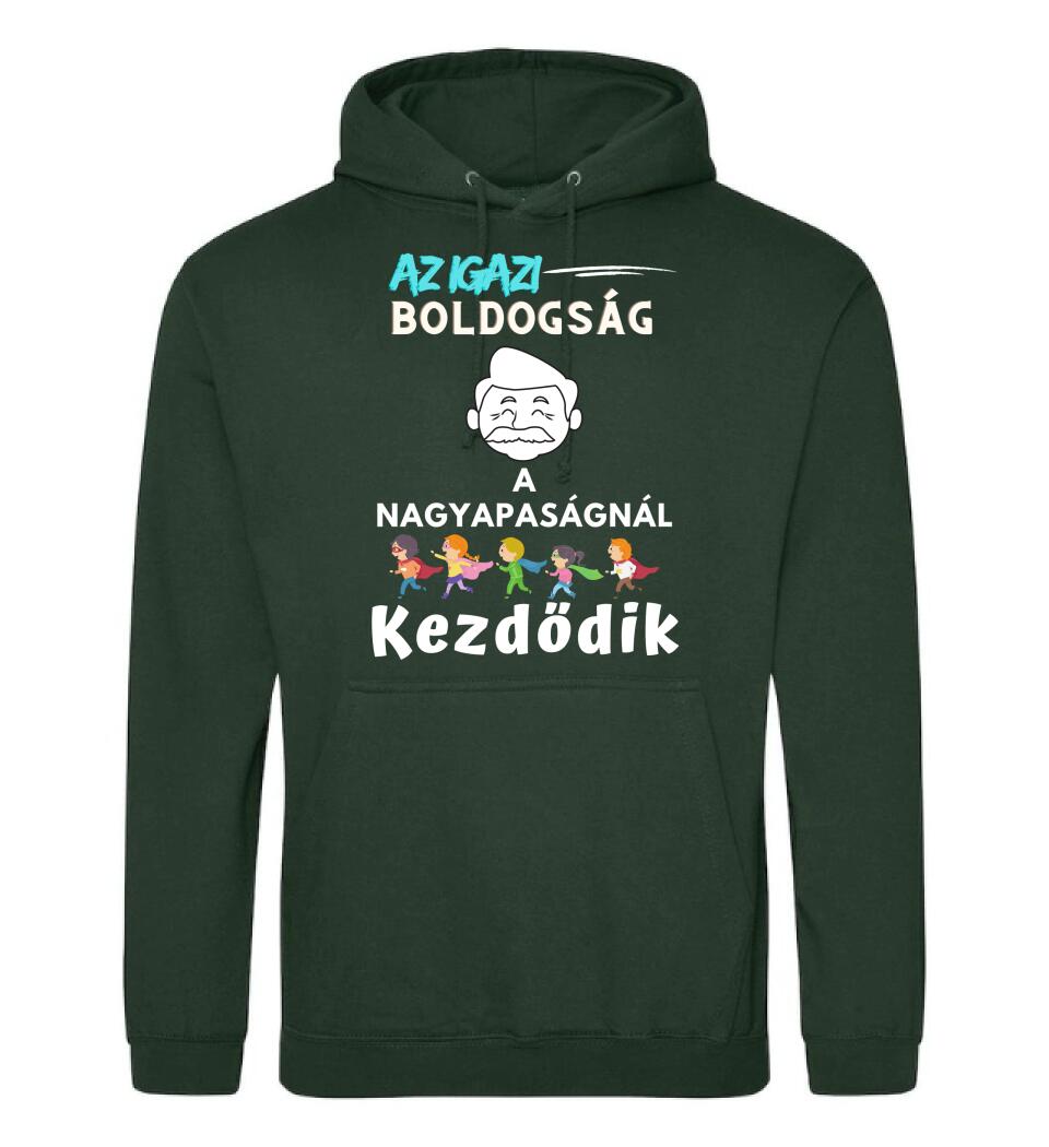 Igazi boldogság nagypapa2 póló