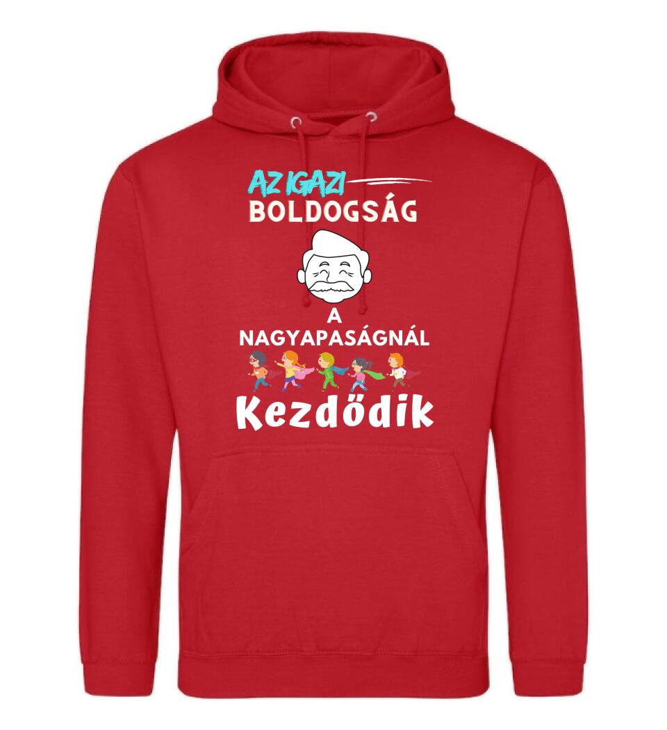 Igazi boldogság nagypapa2 póló