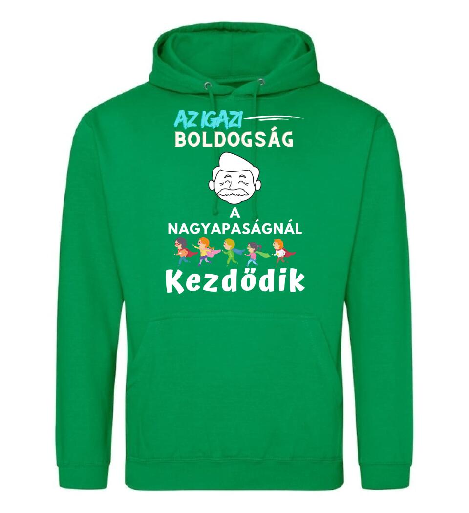 Igazi boldogság nagypapa2 póló