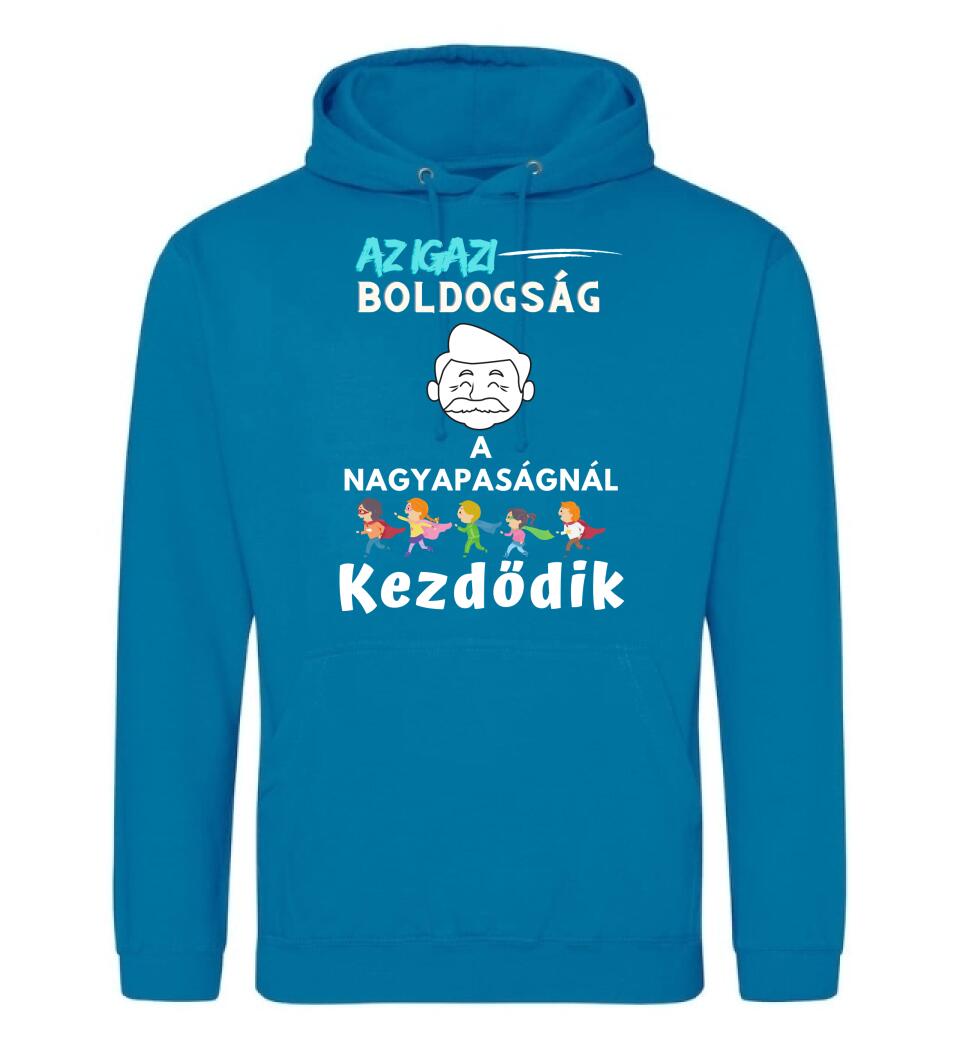 Igazi boldogság nagypapa2 póló