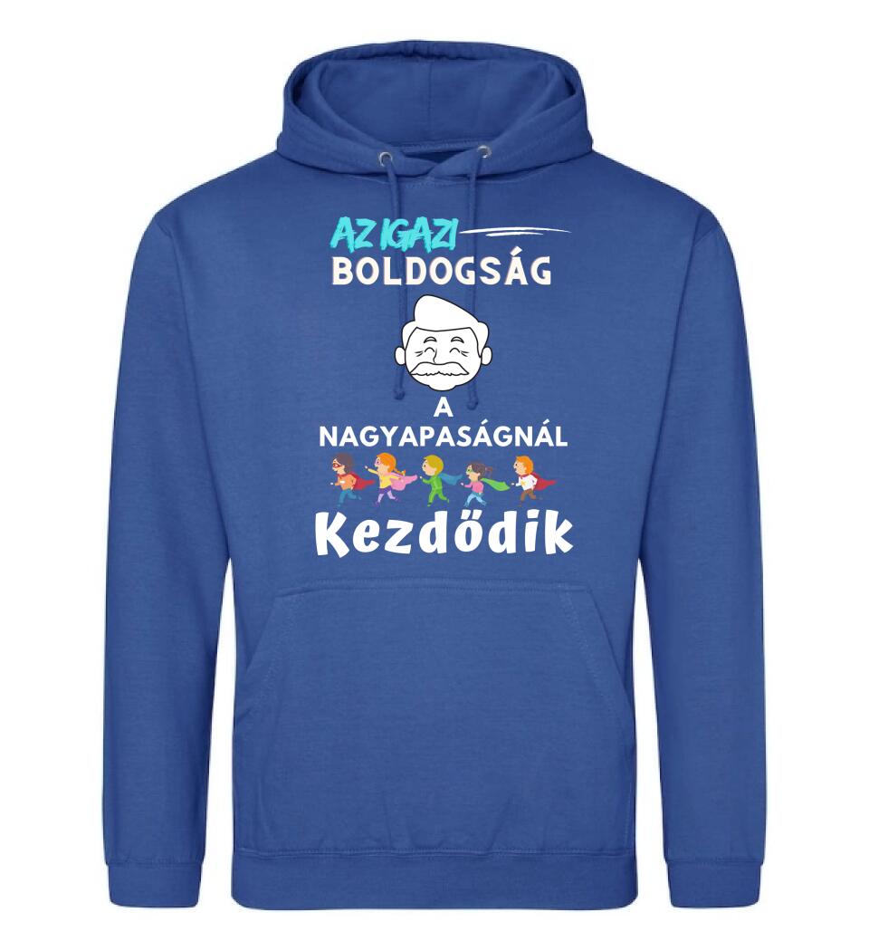 Igazi boldogság nagypapa2 póló