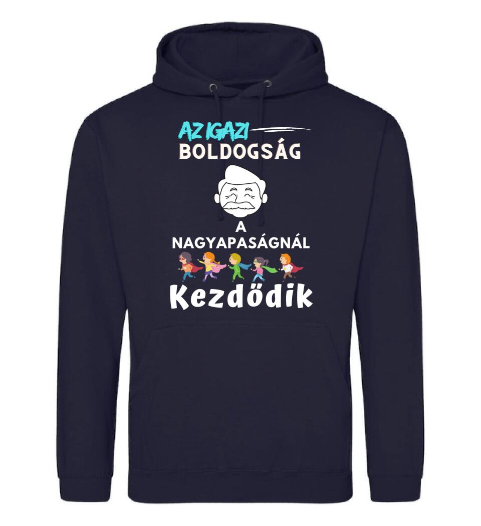 Igazi boldogság nagypapa2 póló