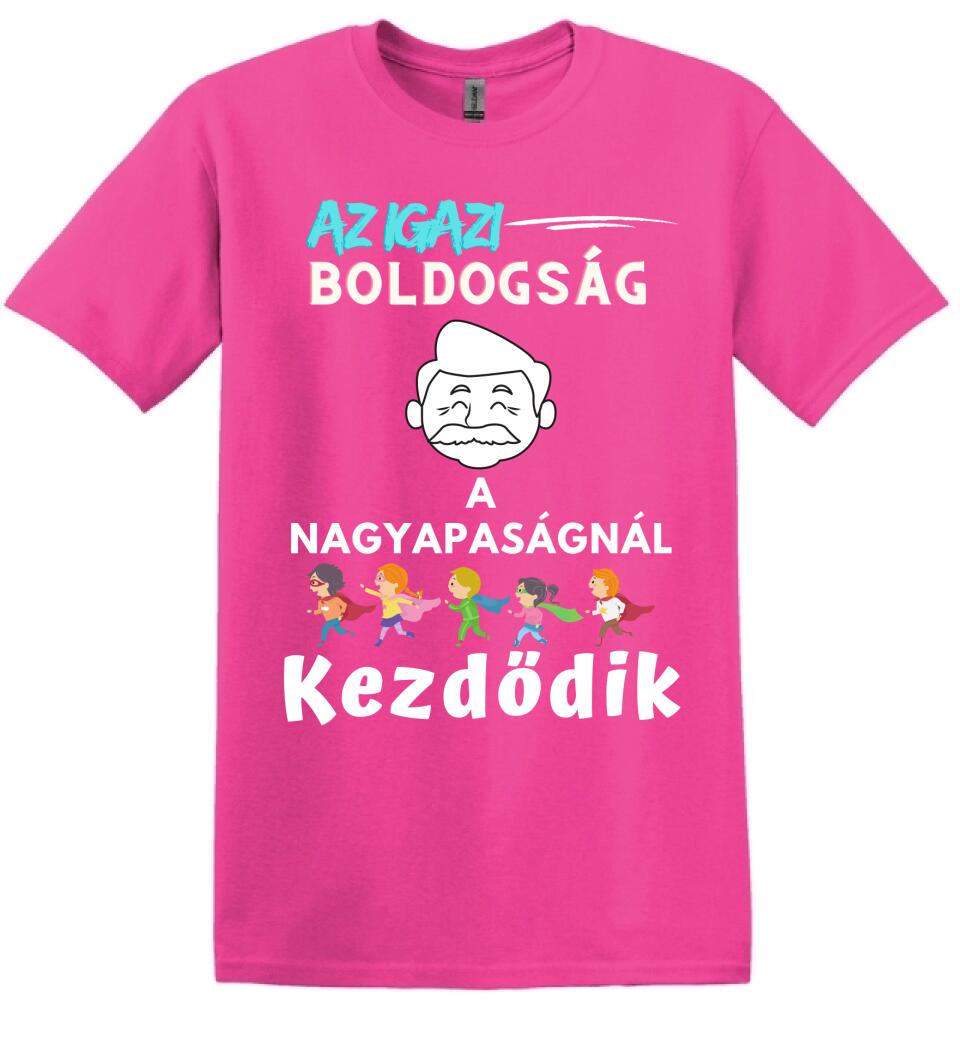 Igazi boldogság nagypapa2 póló