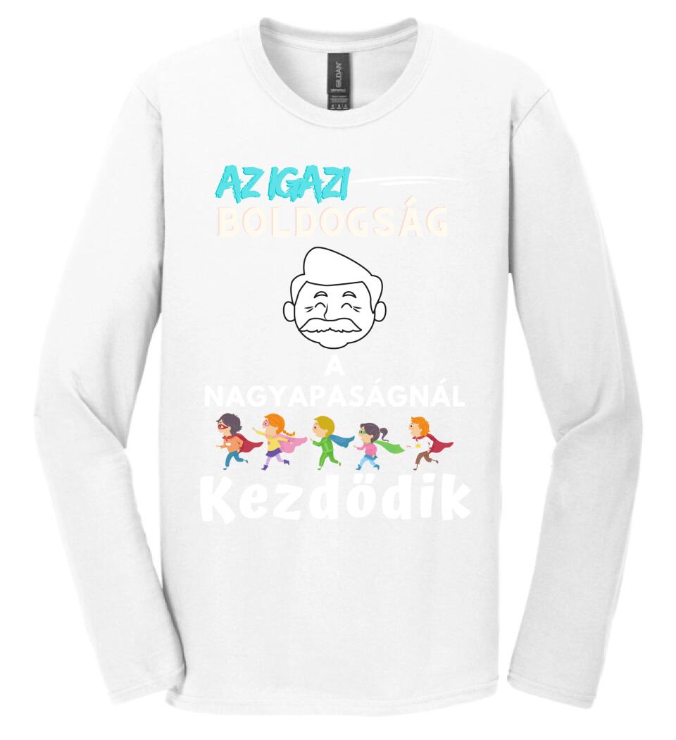 Igazi boldogság nagypapa2 póló