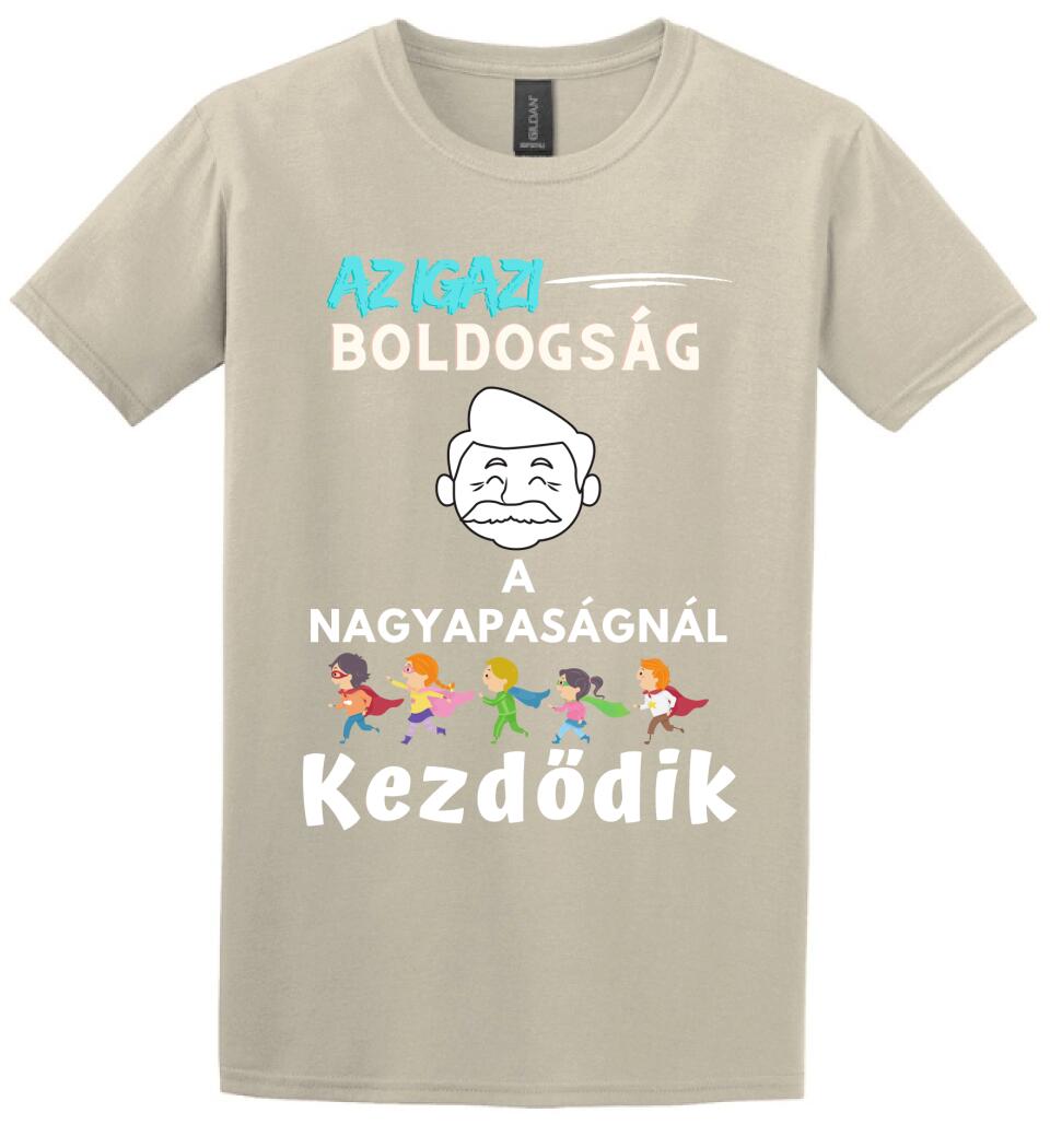 Igazi boldogság nagypapa2 póló