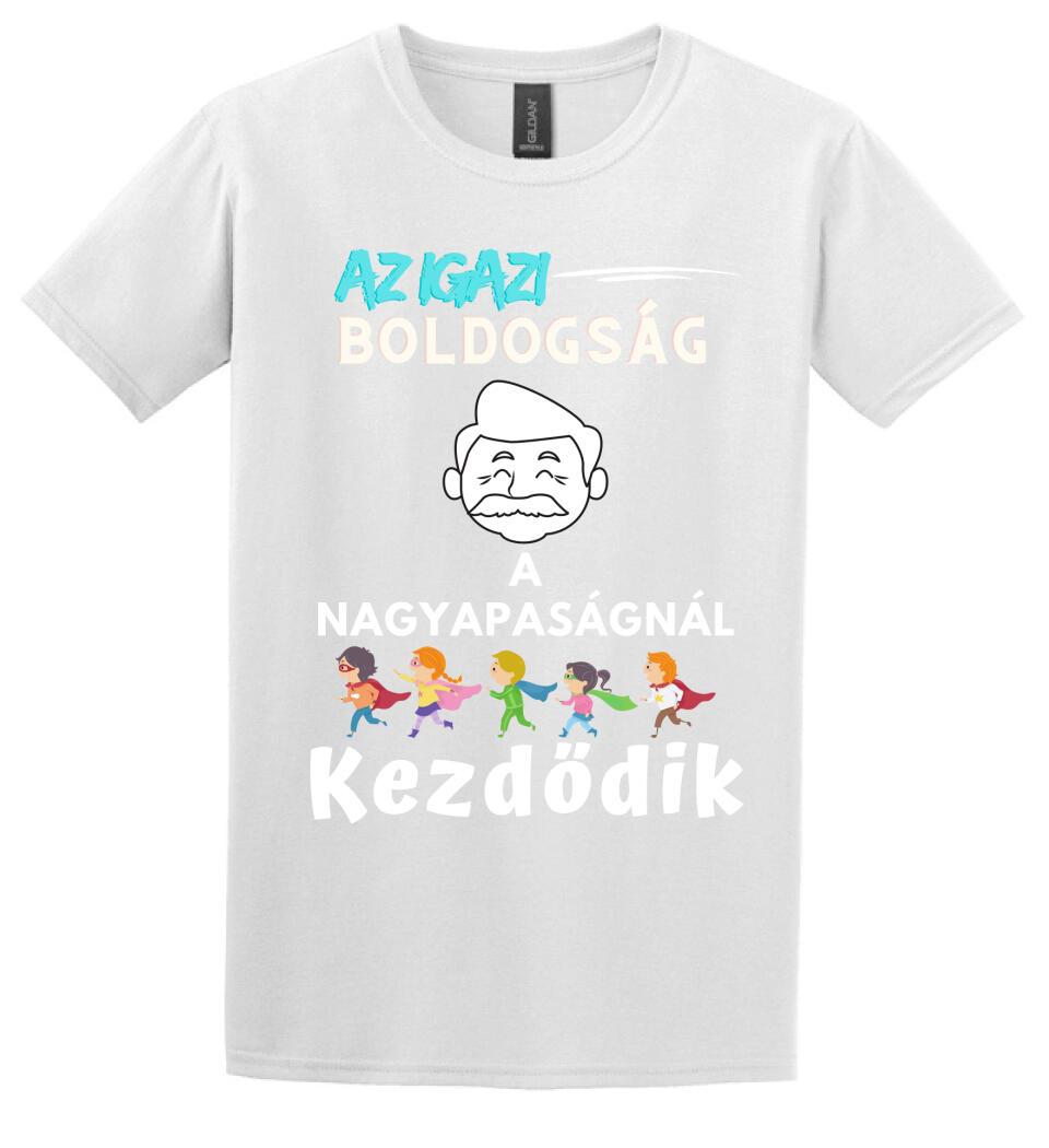Igazi boldogság nagypapa2 póló