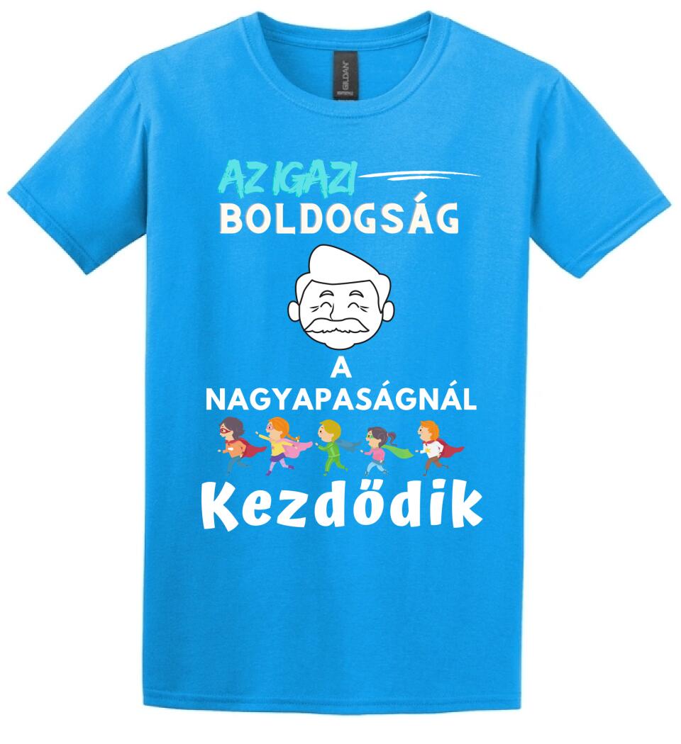 Igazi boldogság nagypapa2 póló
