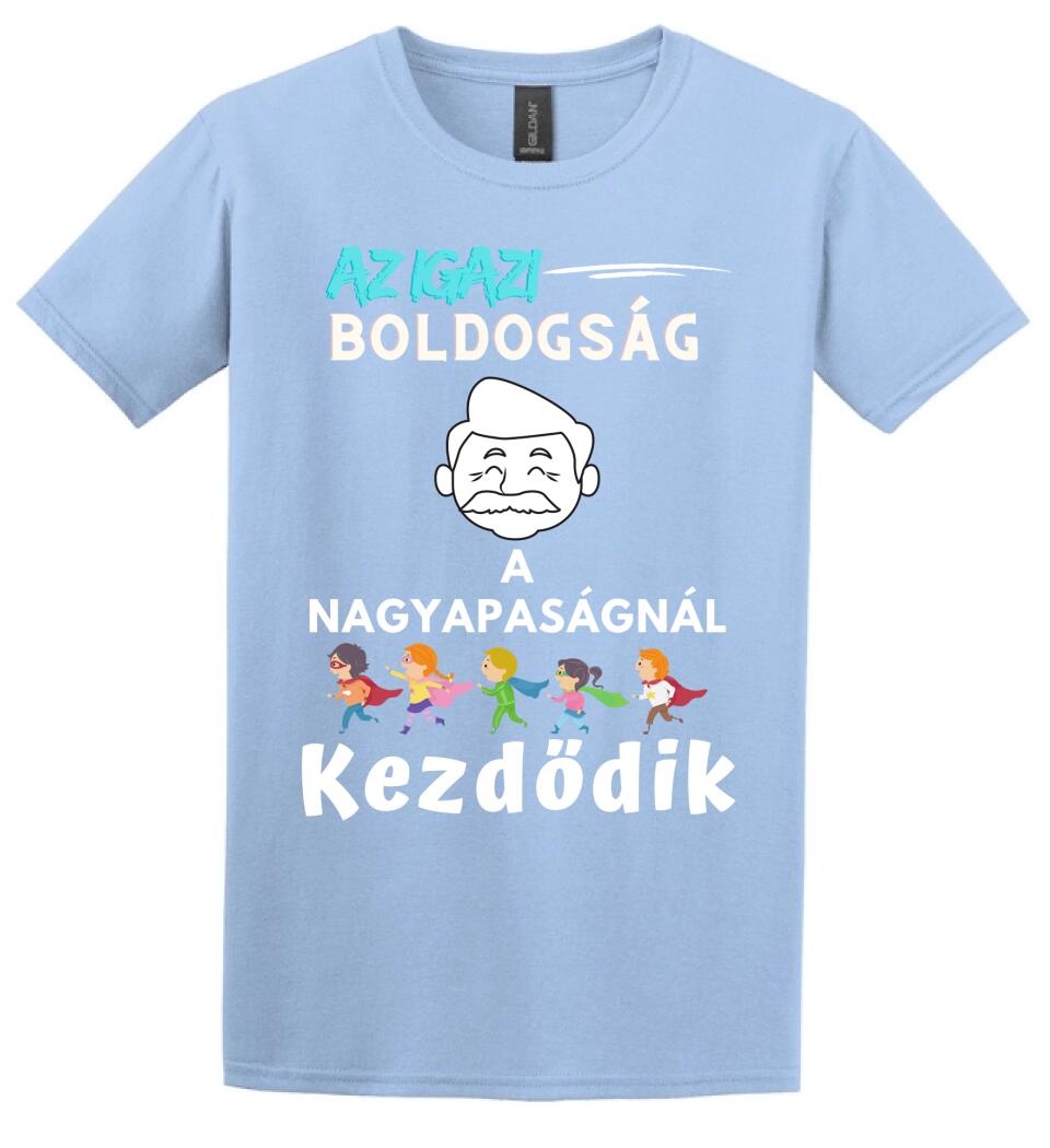 Igazi boldogság nagypapa2 póló