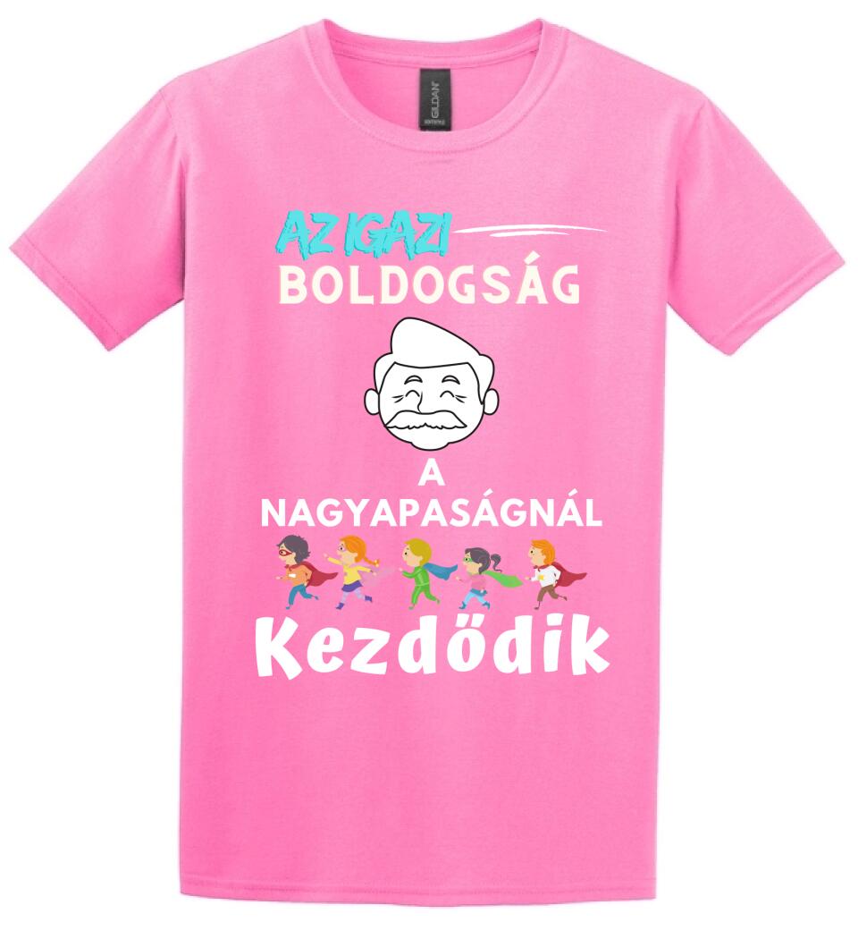 Igazi boldogság nagypapa2 póló
