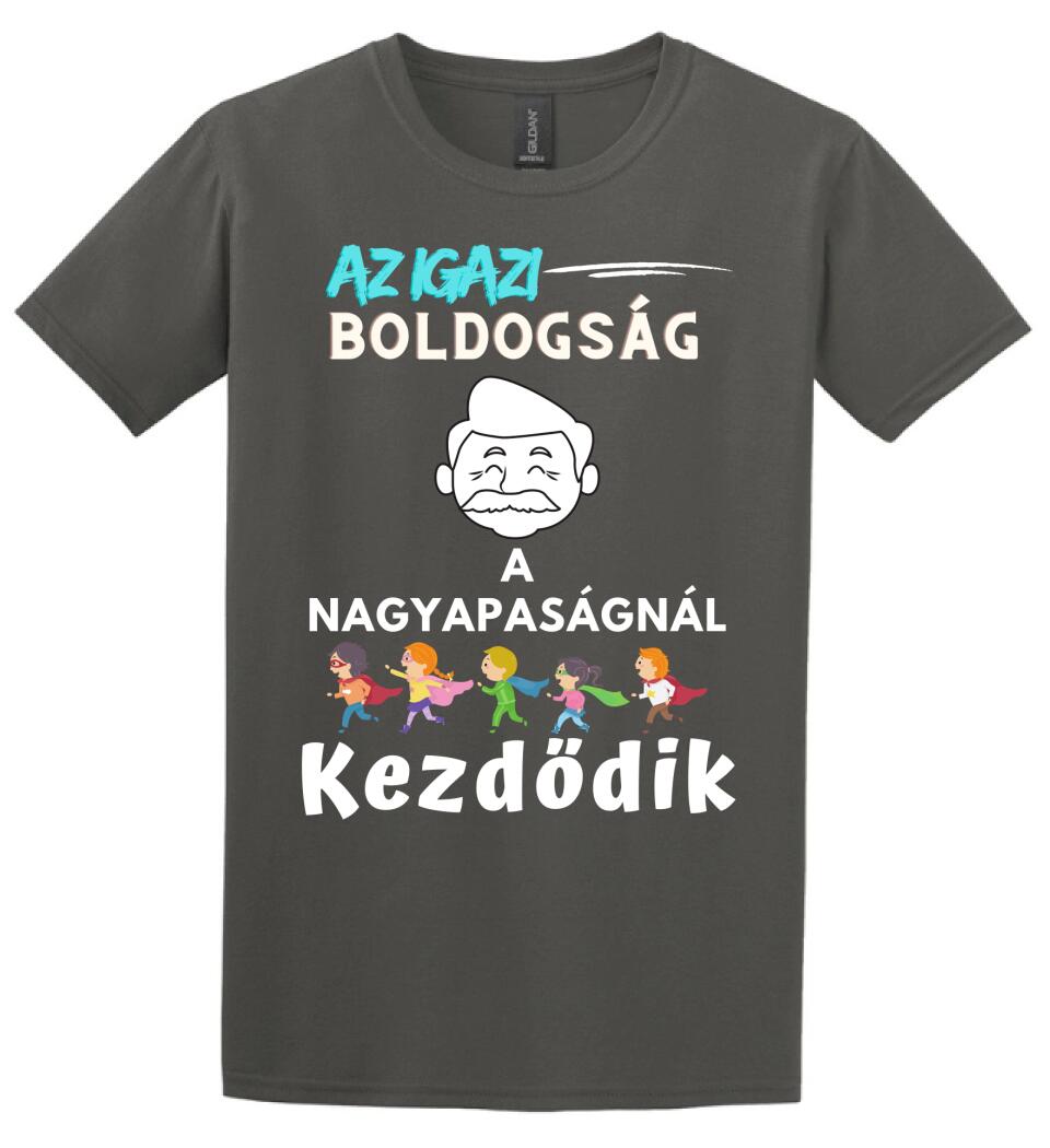 Igazi boldogság nagypapa2 póló