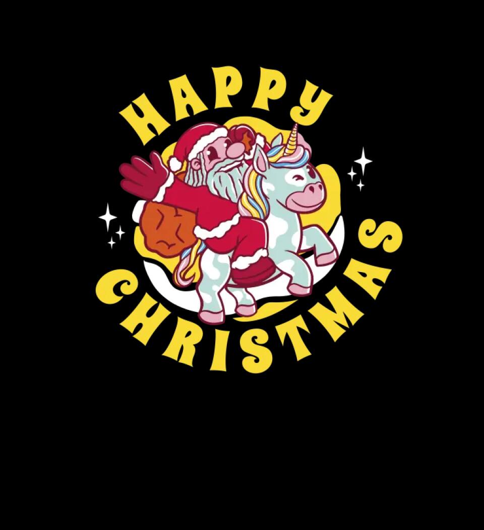 Happy christmas unicorn