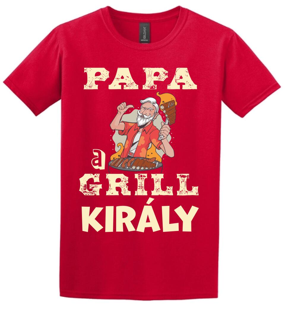 Papa a grill király Póló