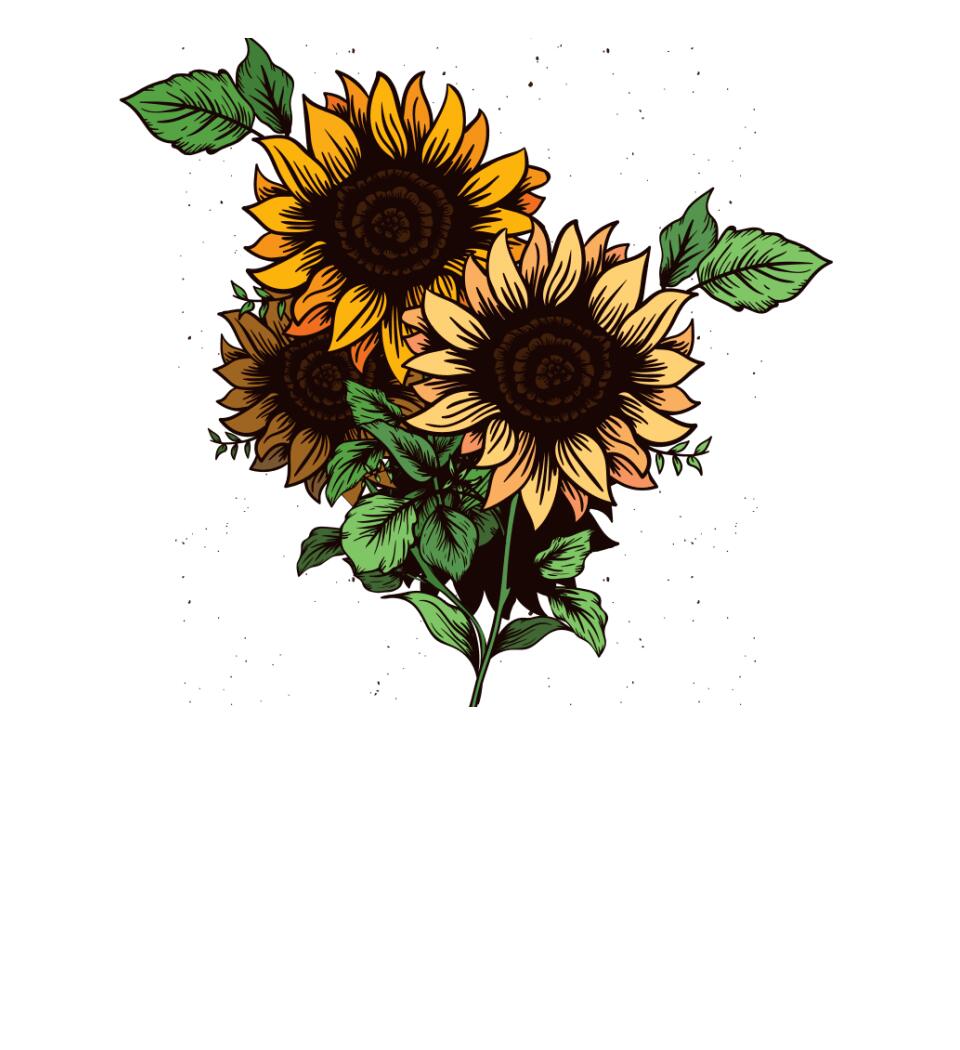 Napraforgó virág Póló