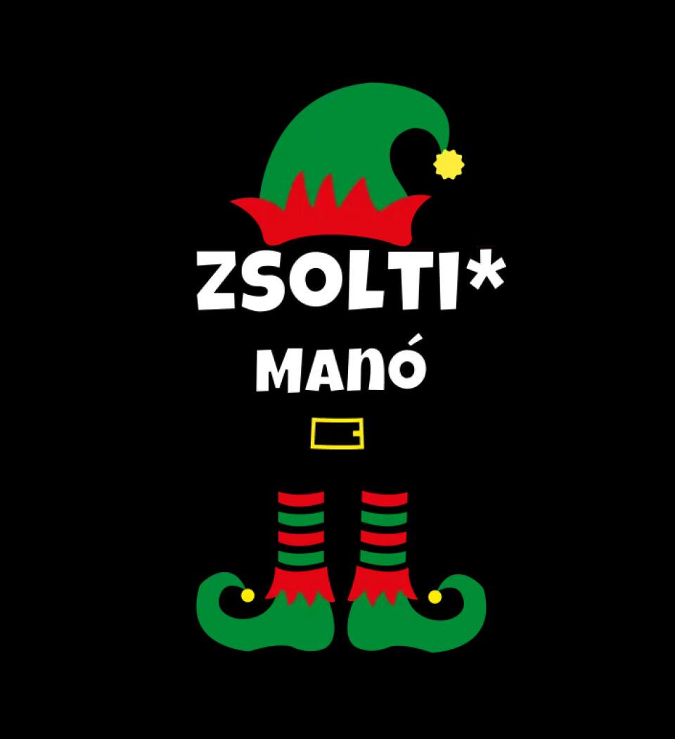 Manó póló egyedi névvel