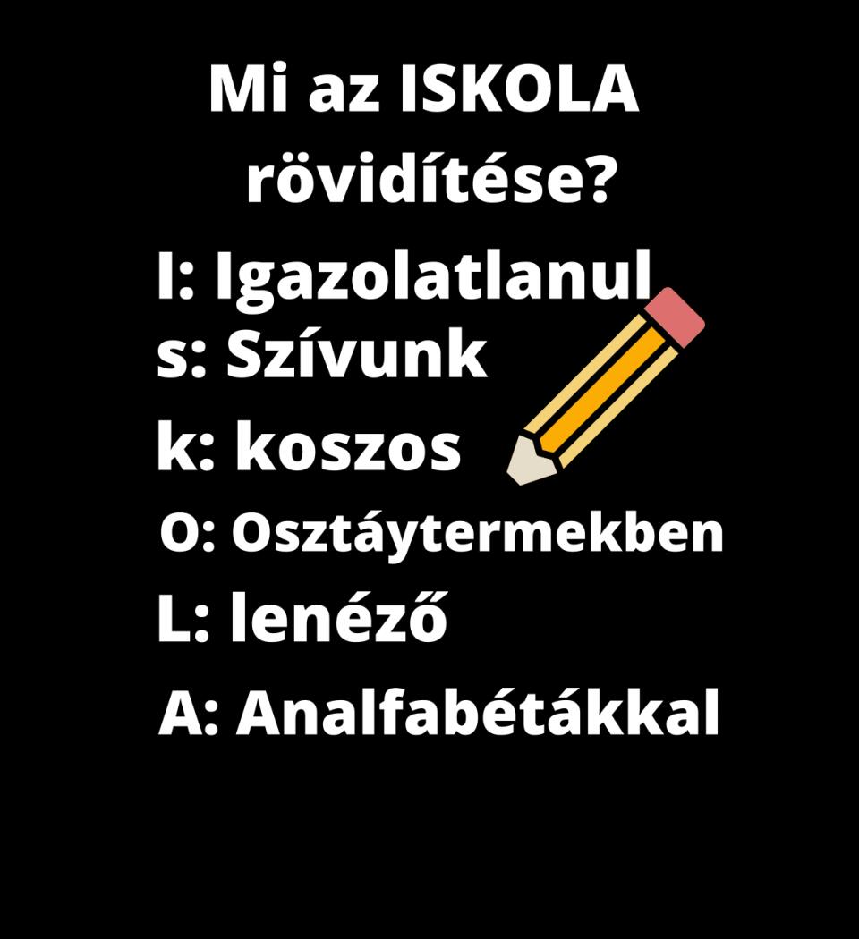 ISKOLA RÖVIDÍTÉSE