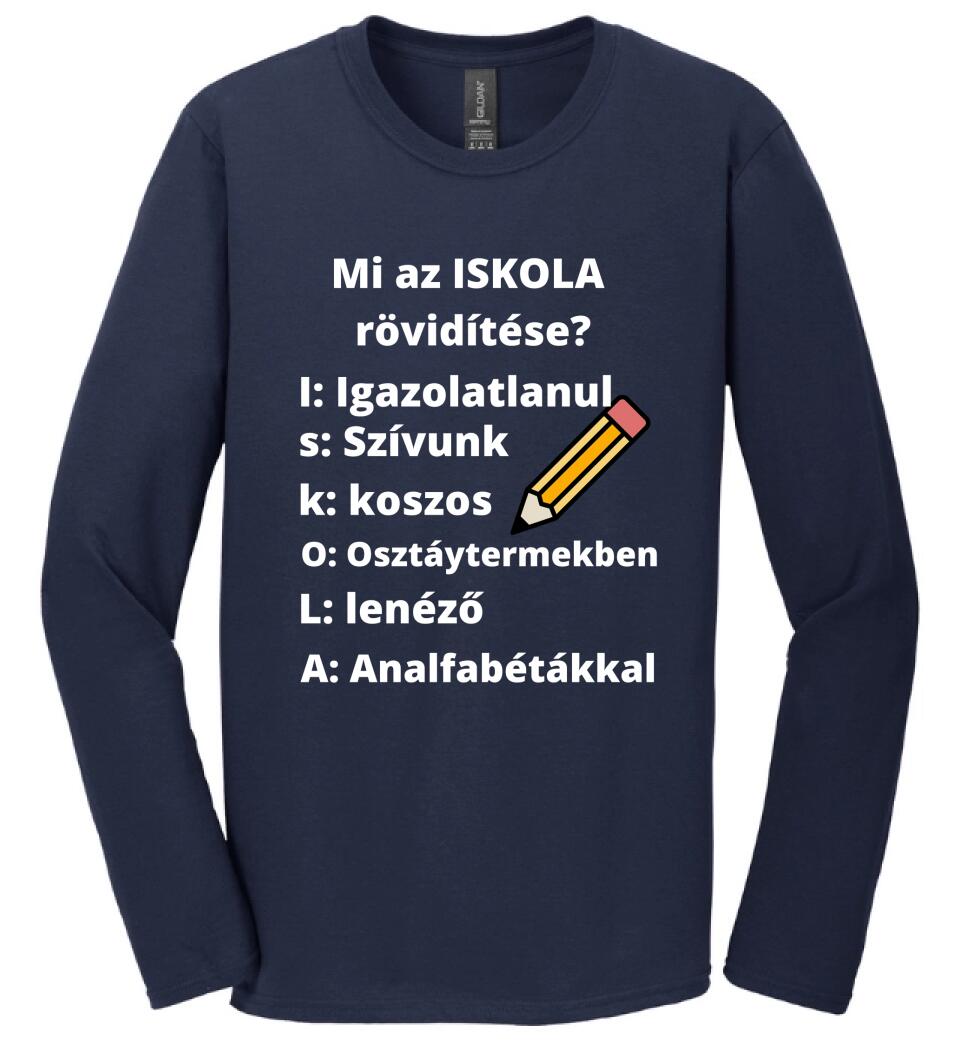 ISKOLA RÖVIDÍTÉSE
