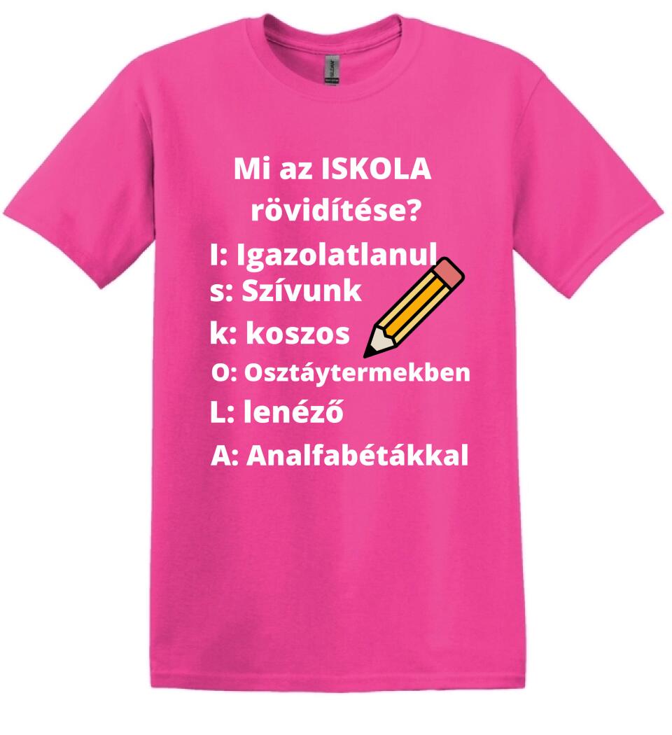 ISKOLA RÖVIDÍTÉSE