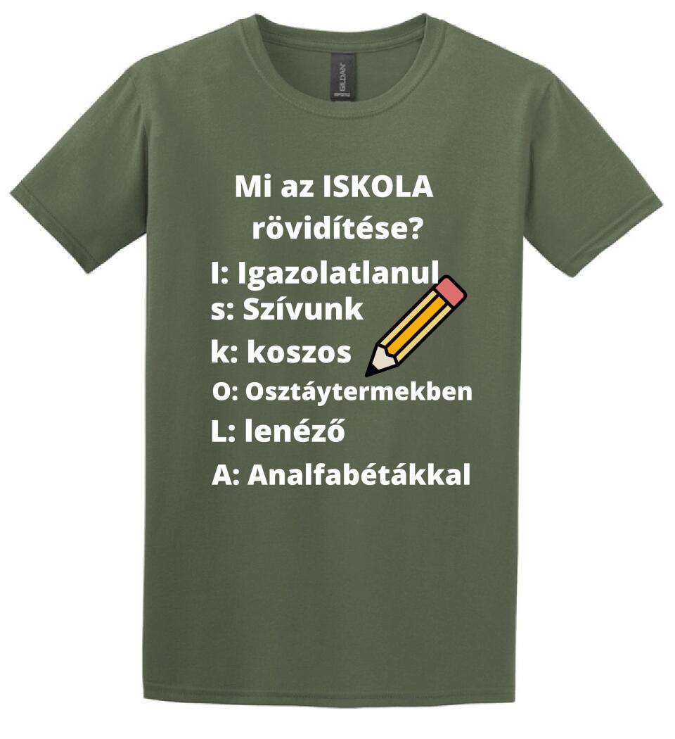ISKOLA RÖVIDÍTÉSE