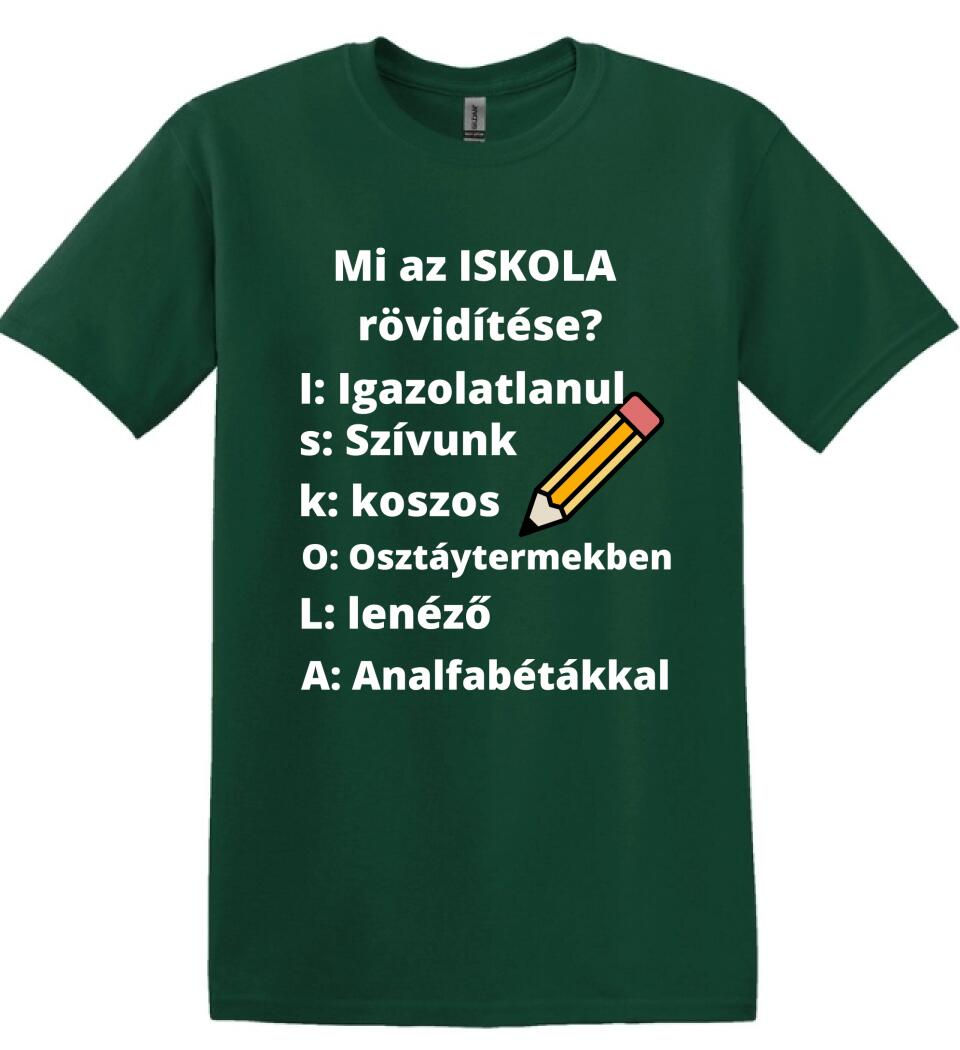 ISKOLA RÖVIDÍTÉSE