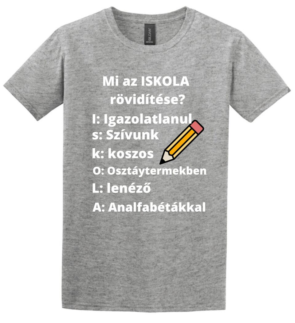 ISKOLA RÖVIDÍTÉSE