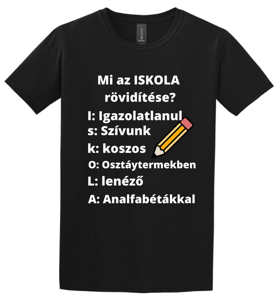 ISKOLA RÖVIDÍTÉSE