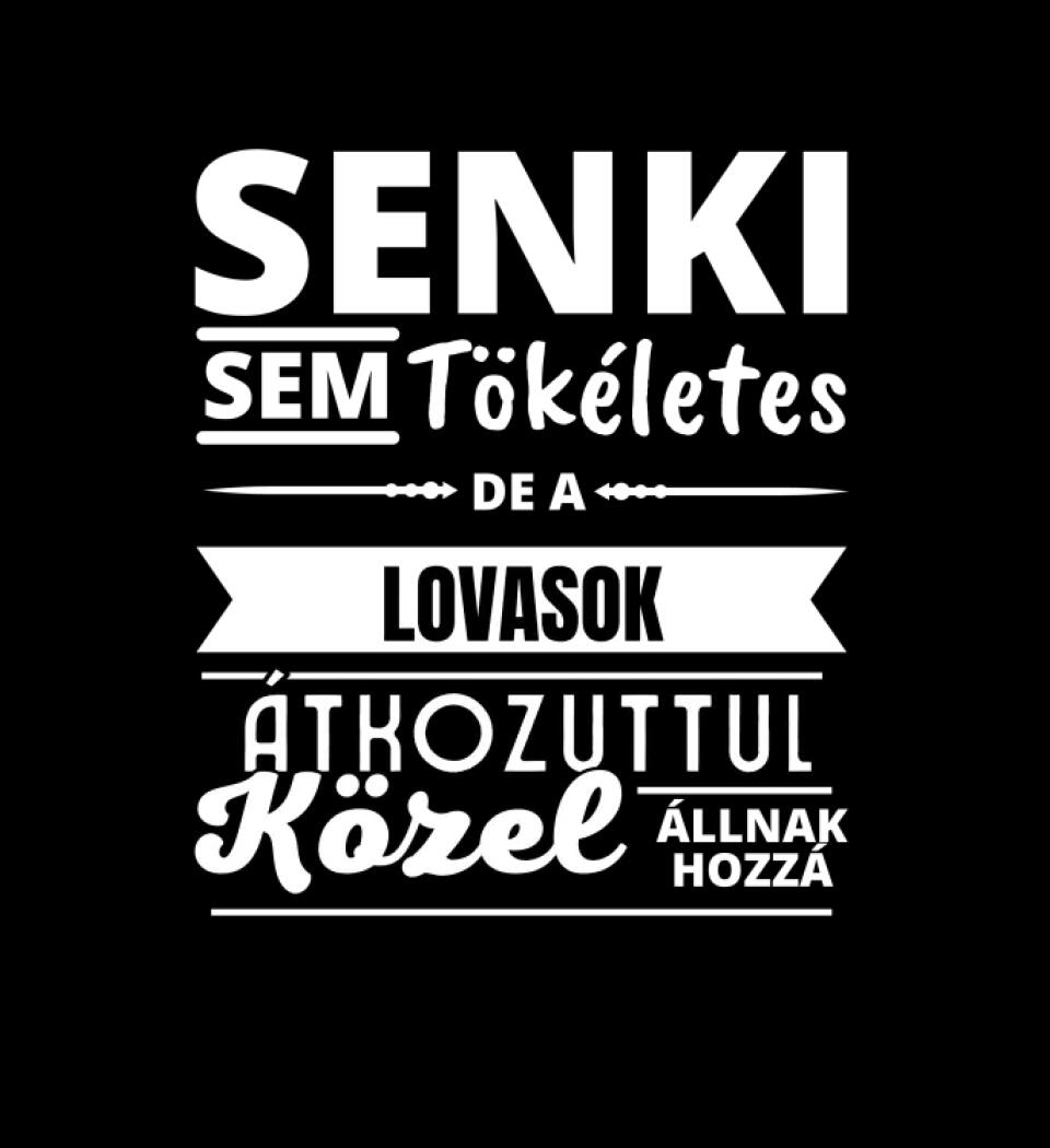 SENKI SEM TÖKÉLETES DE LOVASOK