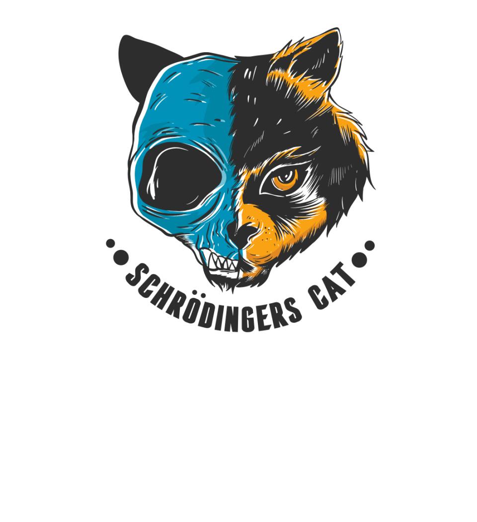 schrödingers cat skull - macska