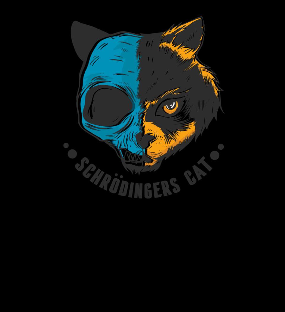 schrödingers cat skull - macska