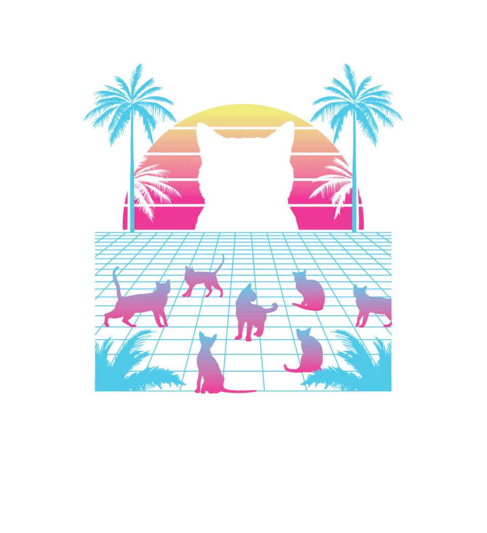 cat-vaporwave cica