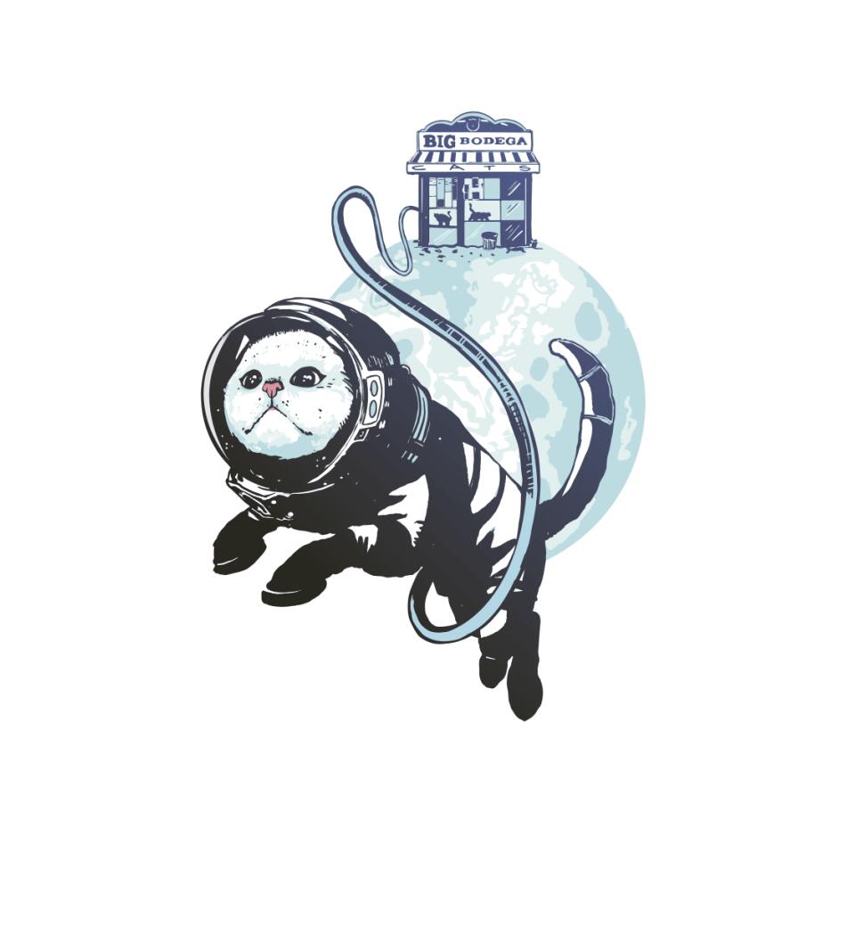 Cat-Astronaut-Bodega cica