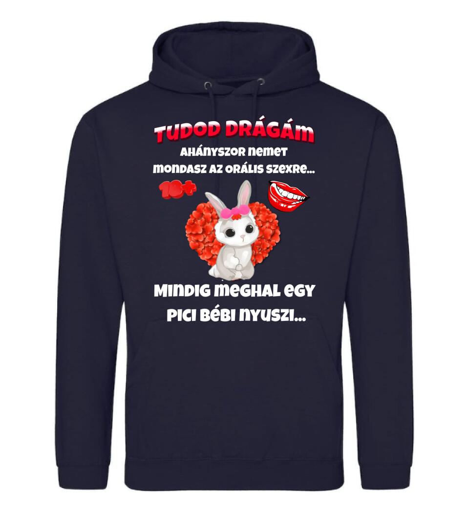 Tudod drágám vicces valentin póló