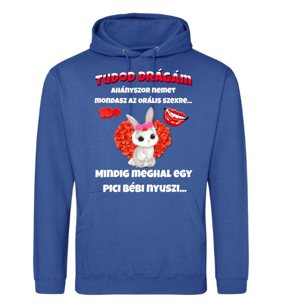 Tudod drágám vicces valentin póló