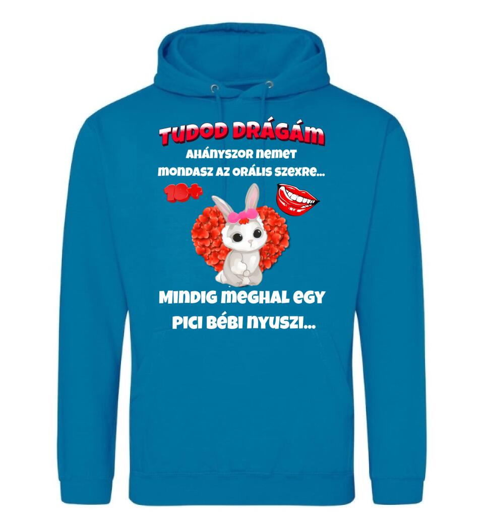 Tudod drágám vicces valentin póló