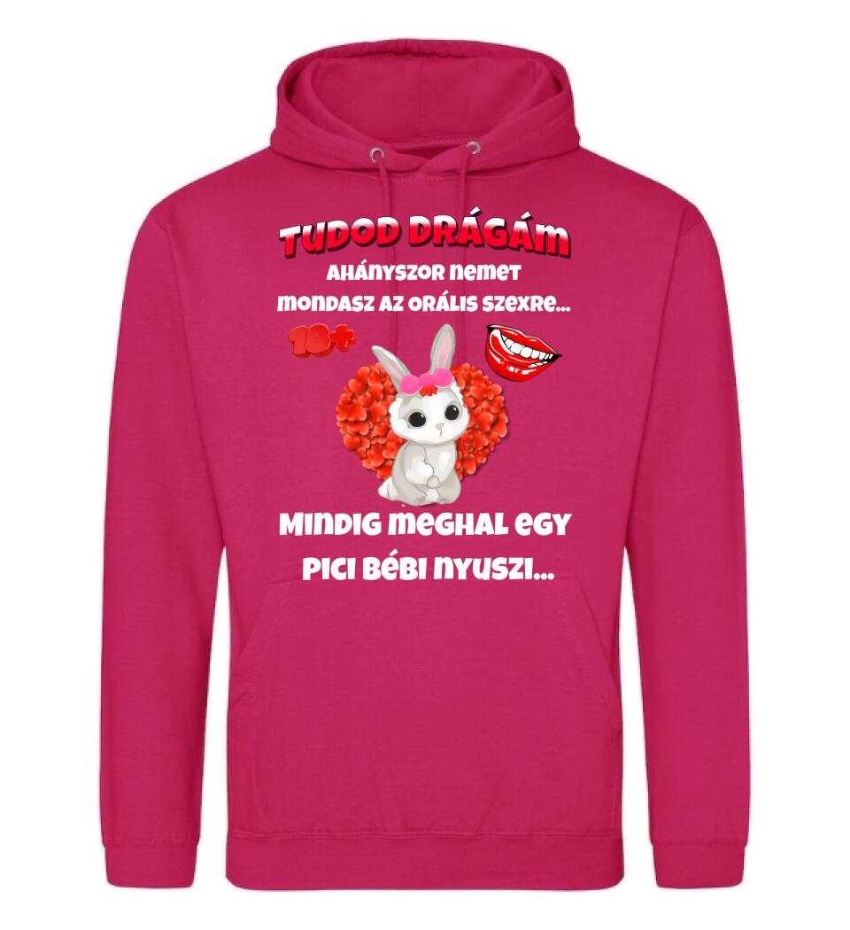 Tudod drágám vicces valentin póló