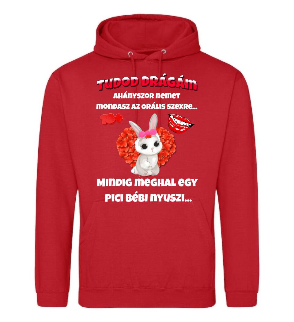 Tudod drágám vicces valentin póló