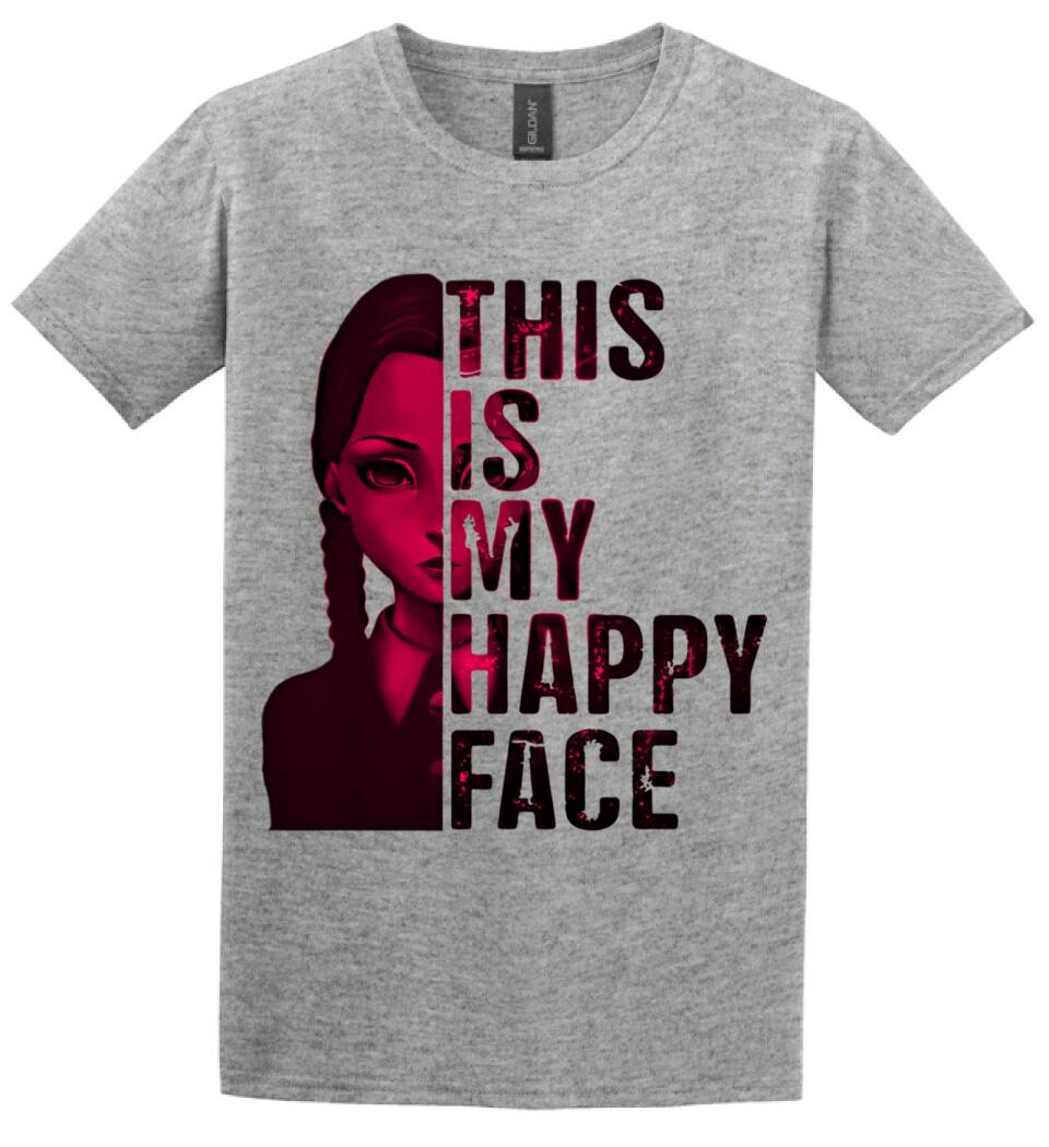 Wednesday this is my happy face